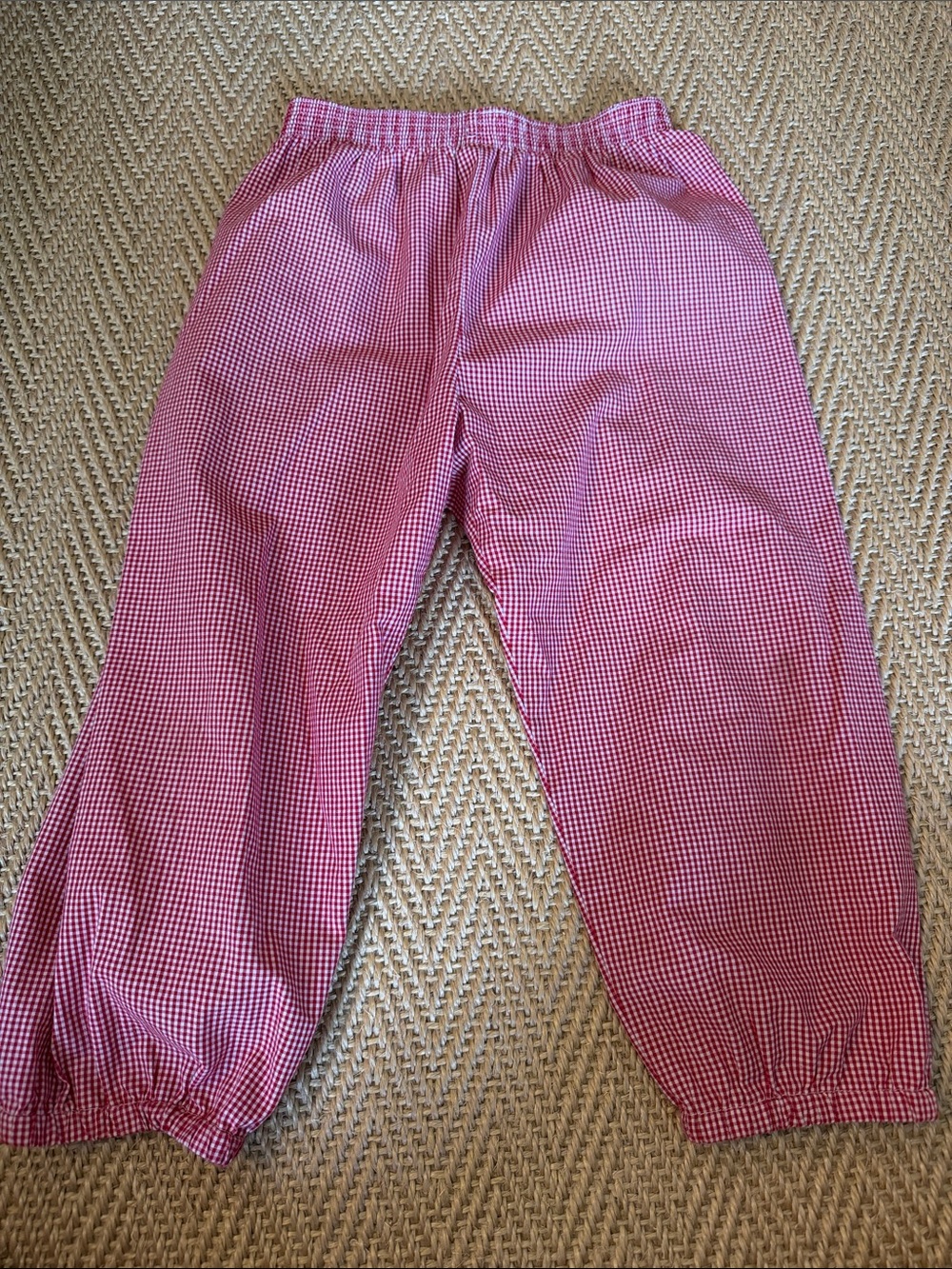 Remember Nguyen Red Gingham Elastic Pants